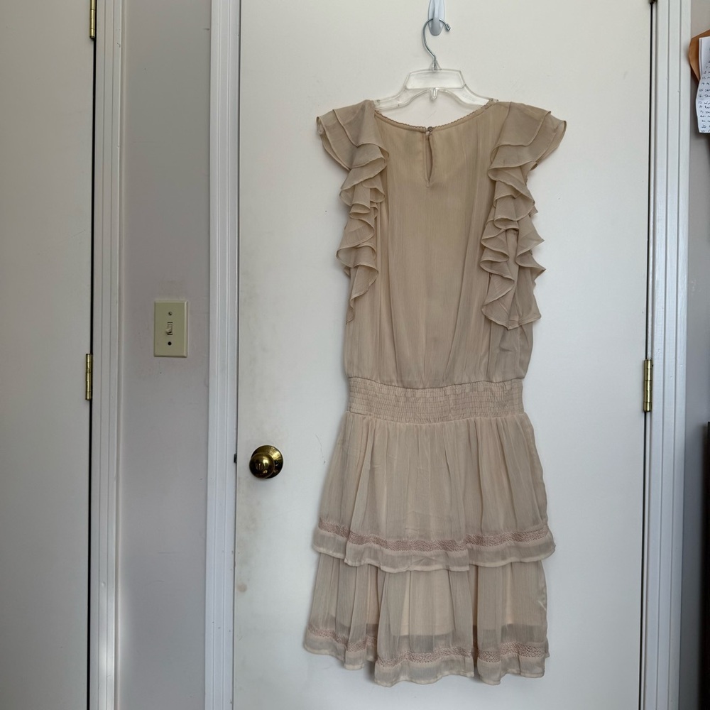 YAS beige Ruffle dress - Picture 5 of 7